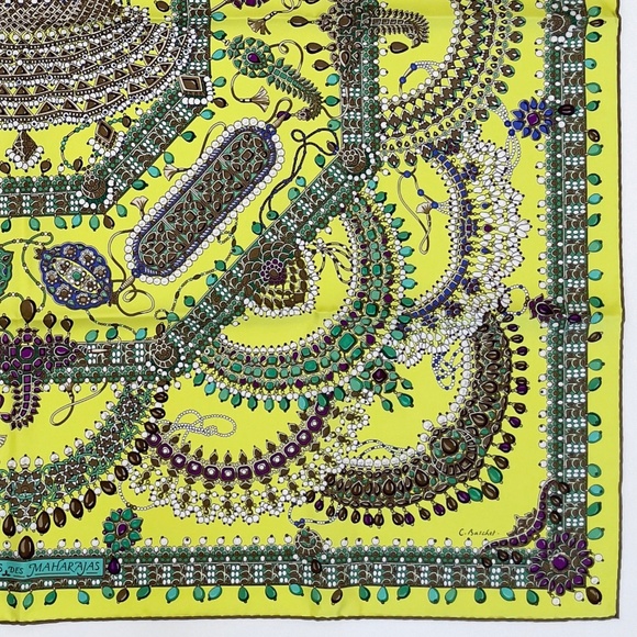 NWT Hermes Scarf "PARURES DES MAHARAJAS" - Picture 11 of 12